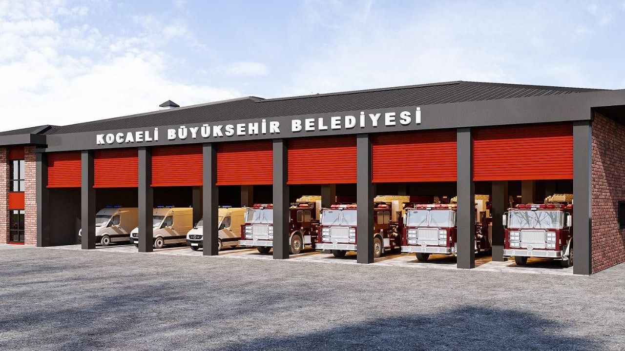Gebze Yeni İtfaiye Hizmet Binası'nın inşası sürüyor