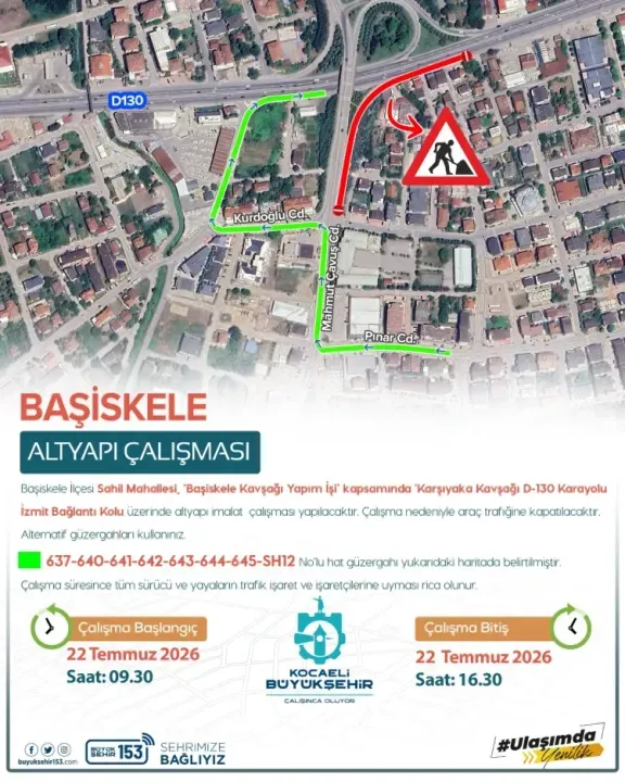 Kocaeli’de sabah sürprizi! O yol saatlerce kapalı olacak