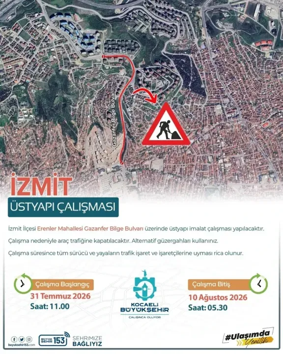 Sürücüler dikkat! Santral Rampası ulaşıma kapatıldı