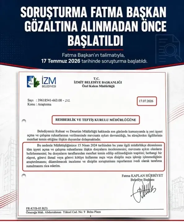 İzmit Belediyesi’nden ruhsat iddialarıyla ilgili açıklama: Tüm dosyalar incelenecek